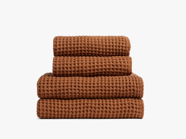 Parachute Turkish Cotton Waffle Bath Towel in Terra