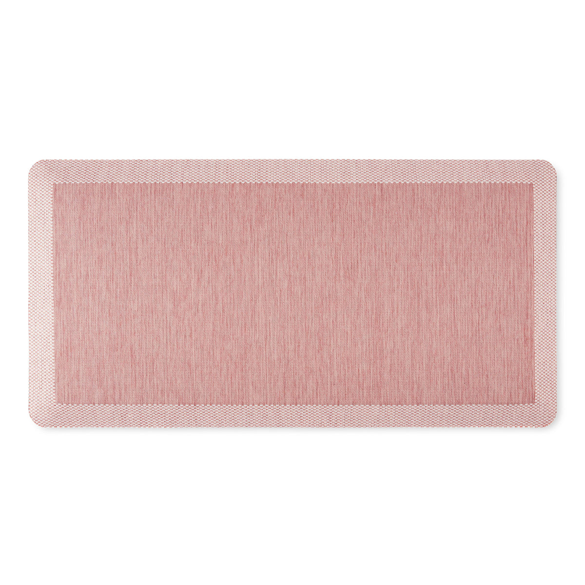 Martha Stewart Mira Modern Heathered Anti-Fatigue Air-Infused Kitchen Mat, Spice Red, 19.6"x39"