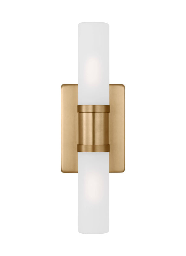 Keaton Two Light Bath Vanity in Satin Brass