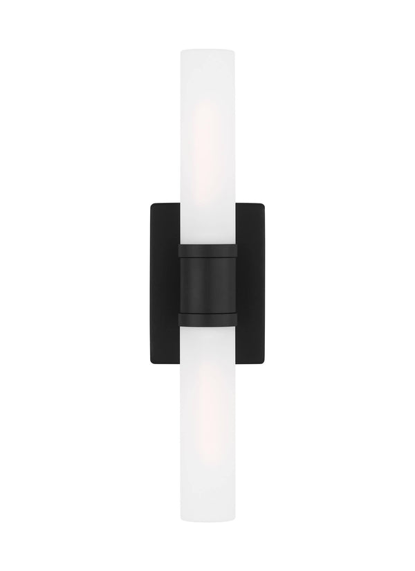 Keaton Two Light Bath Vanity in Midnight Black