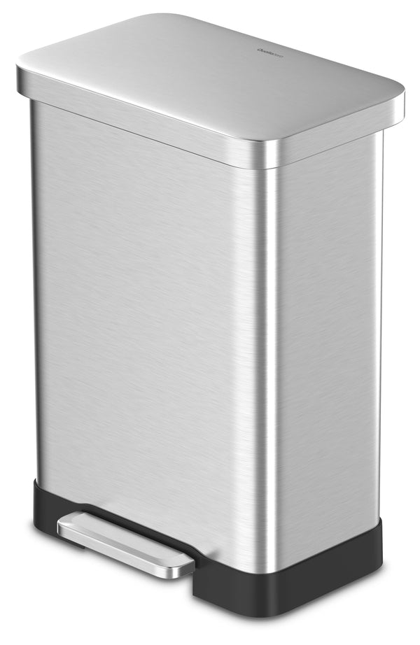 Qualiazero 20 Gal Stainless Steel Step on Kitchen Trash Can