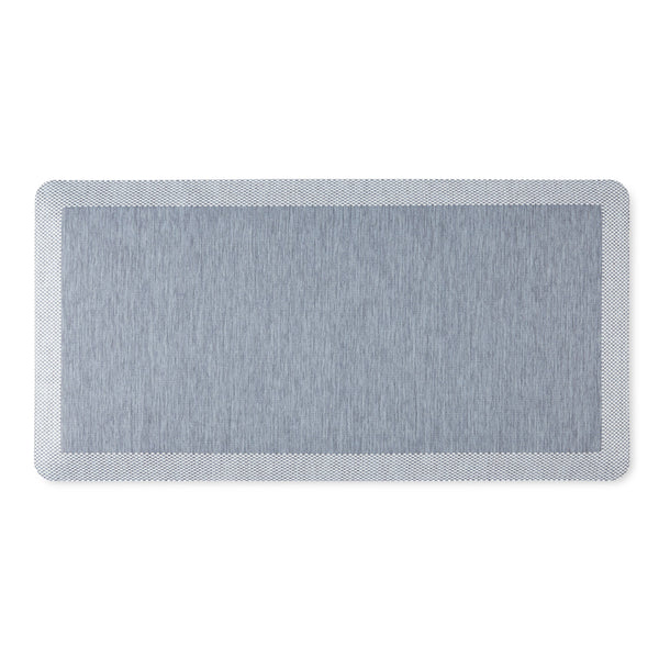 Martha Stewart Mira Modern Heathered Anti-Fatigue Air-Infused Kitchen Mat, Blue, 19.6"x39"