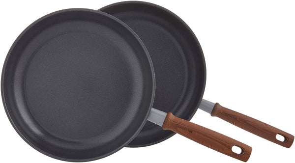 Healthy Non-Toxic PFAS Free Cookware - Mayflower Pro Ceramic Nonstick 10" and 12" Frypan Set by GreenPan