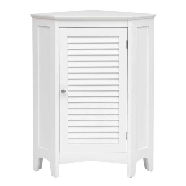 Tangkula Corner Bathroom Cabinet with Single Shutter Door