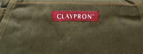 Claypron Artist Kitchen Apron (Olive Green)