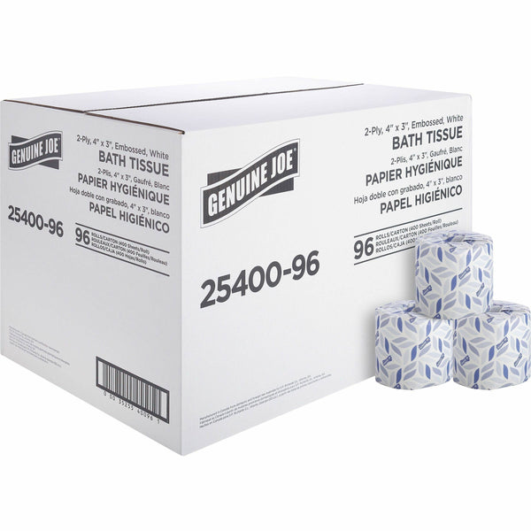 Genuine Joe 2-Ply Standard Bath Tissue Rolls
